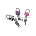 China suppliers wholesale Pattern Painted Padlock Mini color padlock with 3er pack